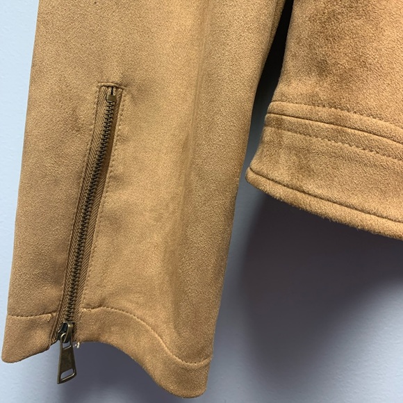 Just fab brown bomber jacket with Sherpa collar, size 3X - Picture 2 of 9